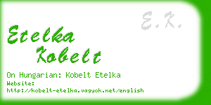 etelka kobelt business card